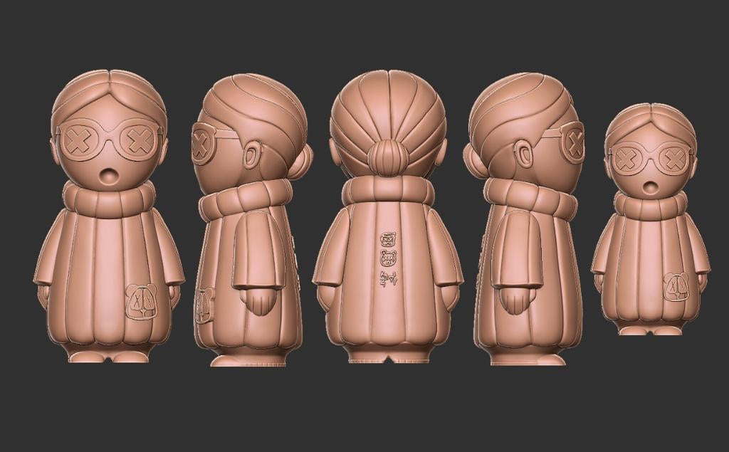 LA RETRO-NONNA.BOT, escultura en porcelana, Peruji, de El Imaquinario de Yute y Tocuyo