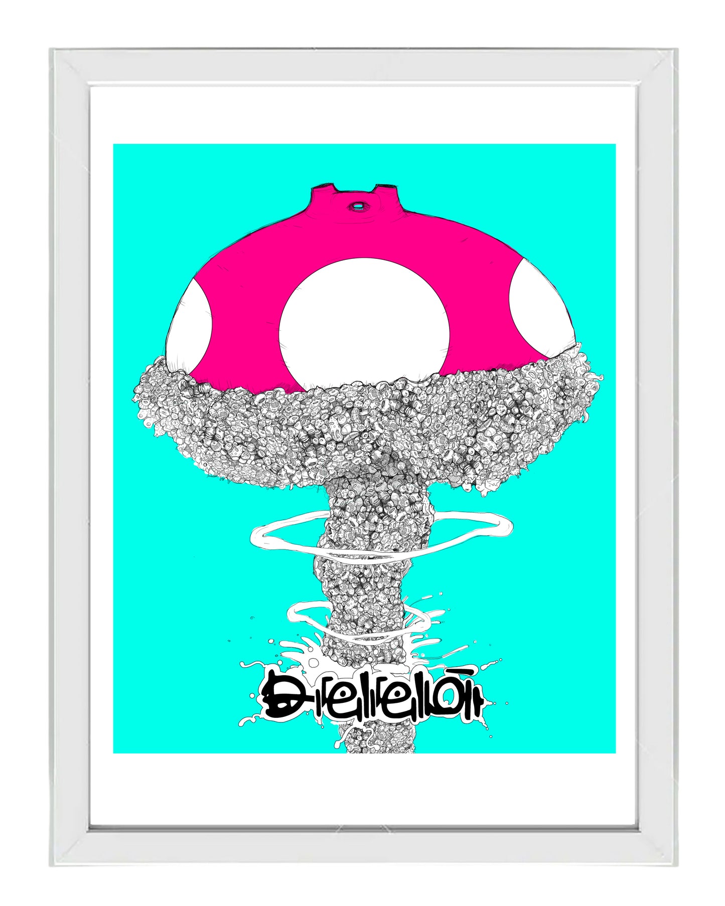 WAKO.Mushroom.Cloud, grabado edición limitada