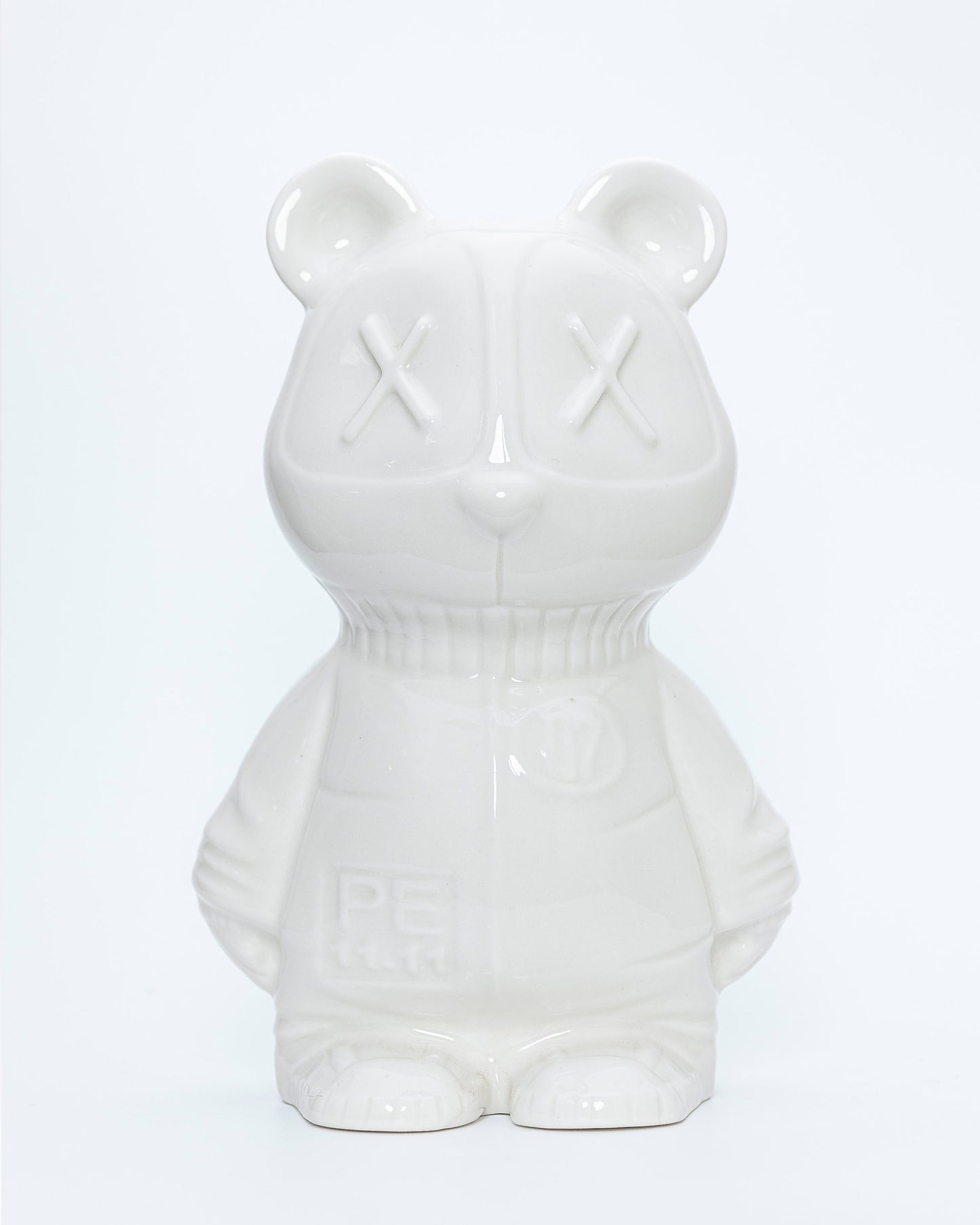 PANDA ATÓMICO, escultura en porcelana