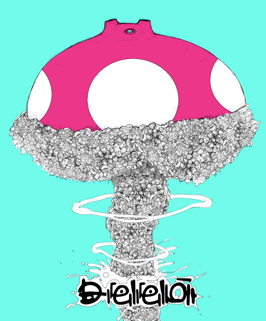 WAKO.Mushroom.Cloud, grabado edición limitada