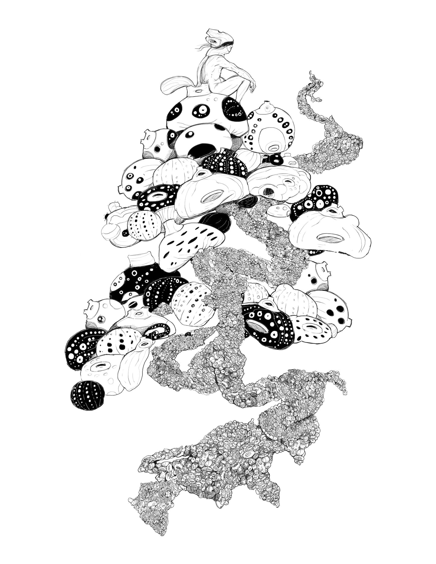 WAKO.Mushroom Bonsai I, grabado edición limitada