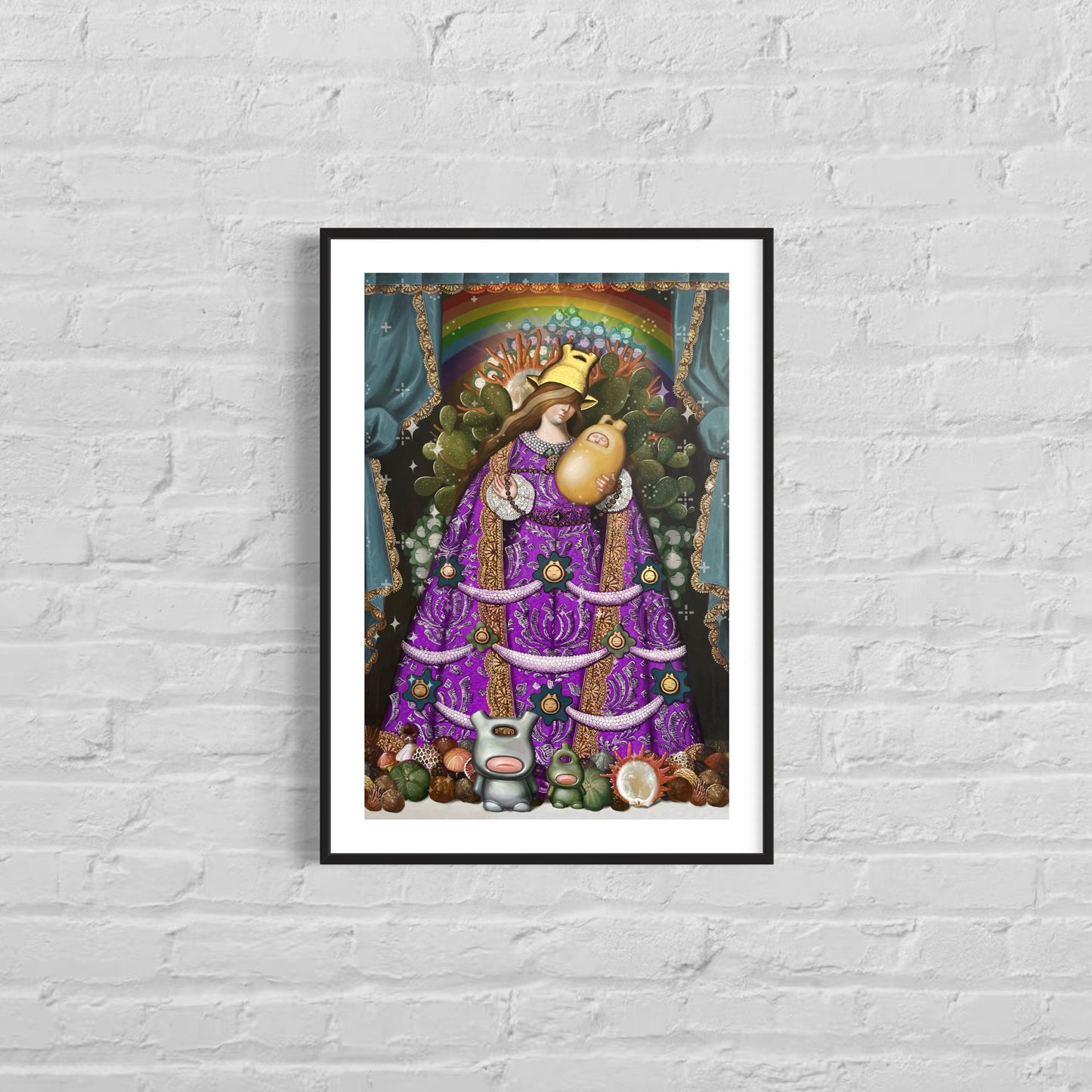 WAKO.FELINA.MADRE.MORADA, grabado edición limitada