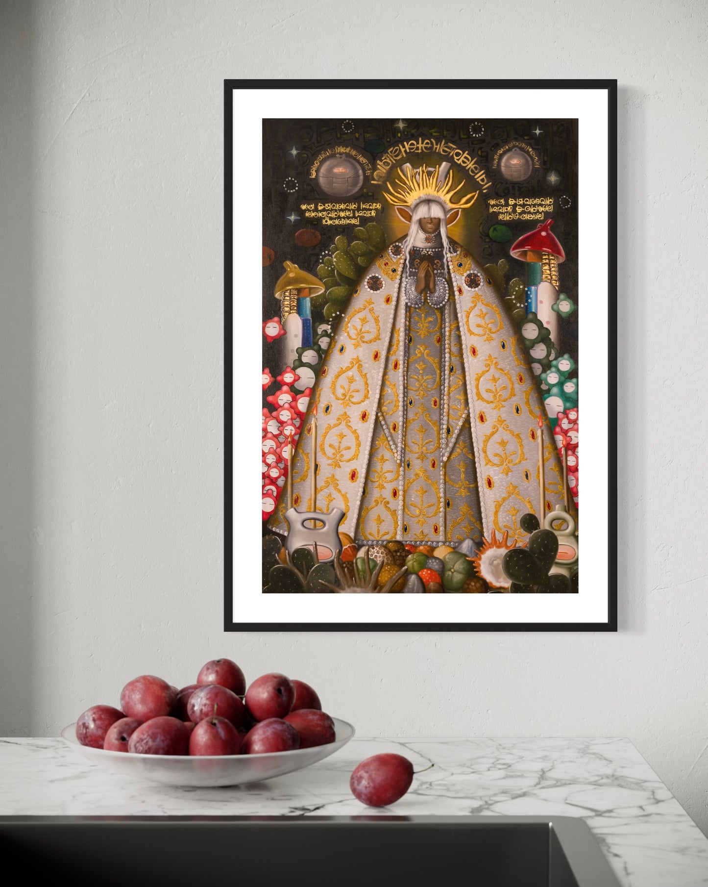 WAKO.SAGRADA.MORENA.BLANCA, grabado edición limitada