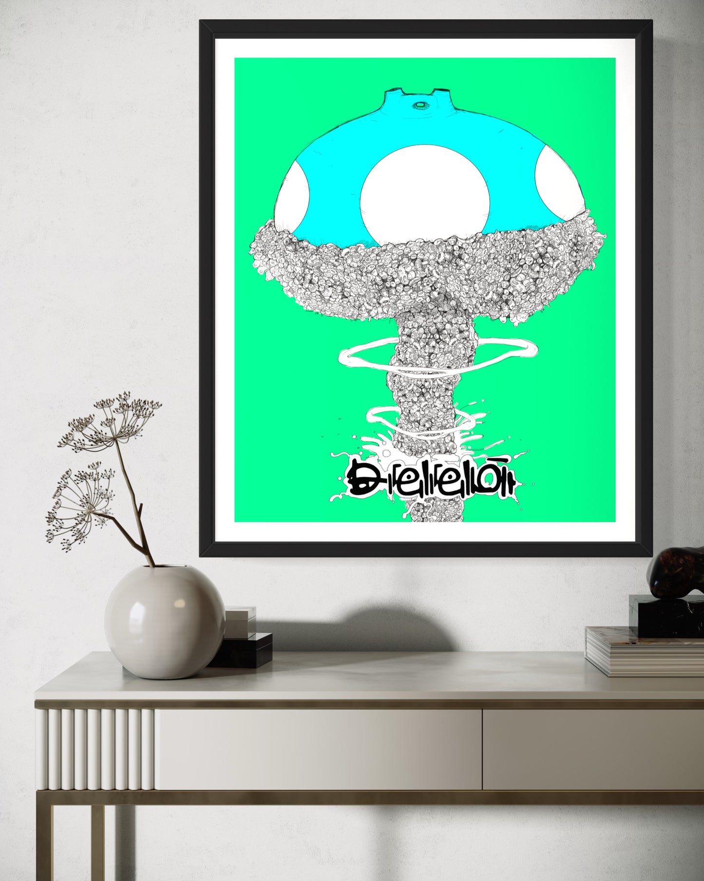 WAKO.Mushroom.Cloud, grabado edición limitada