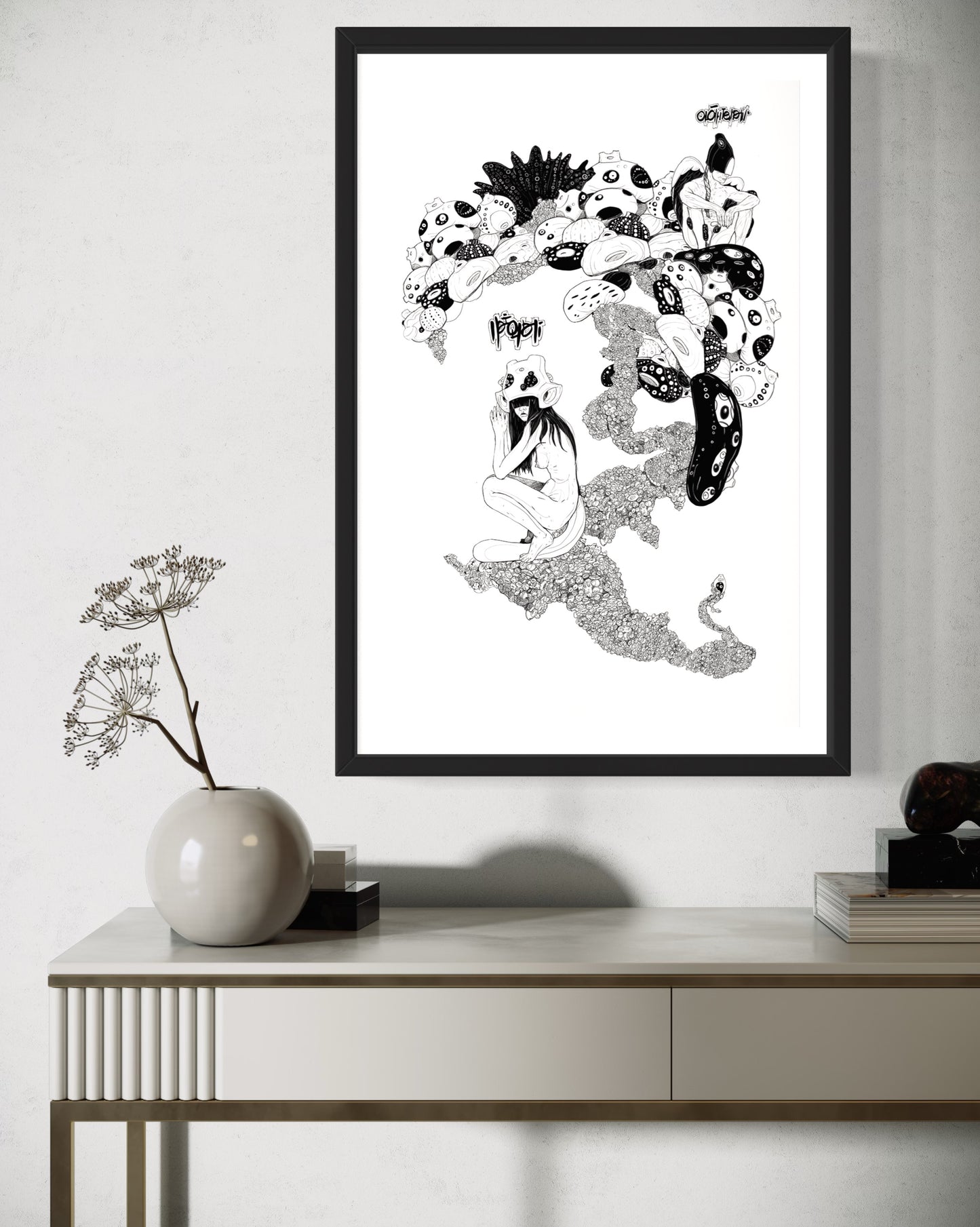 WAKO.Mushroom Bonsai 2, grabado edición limitada