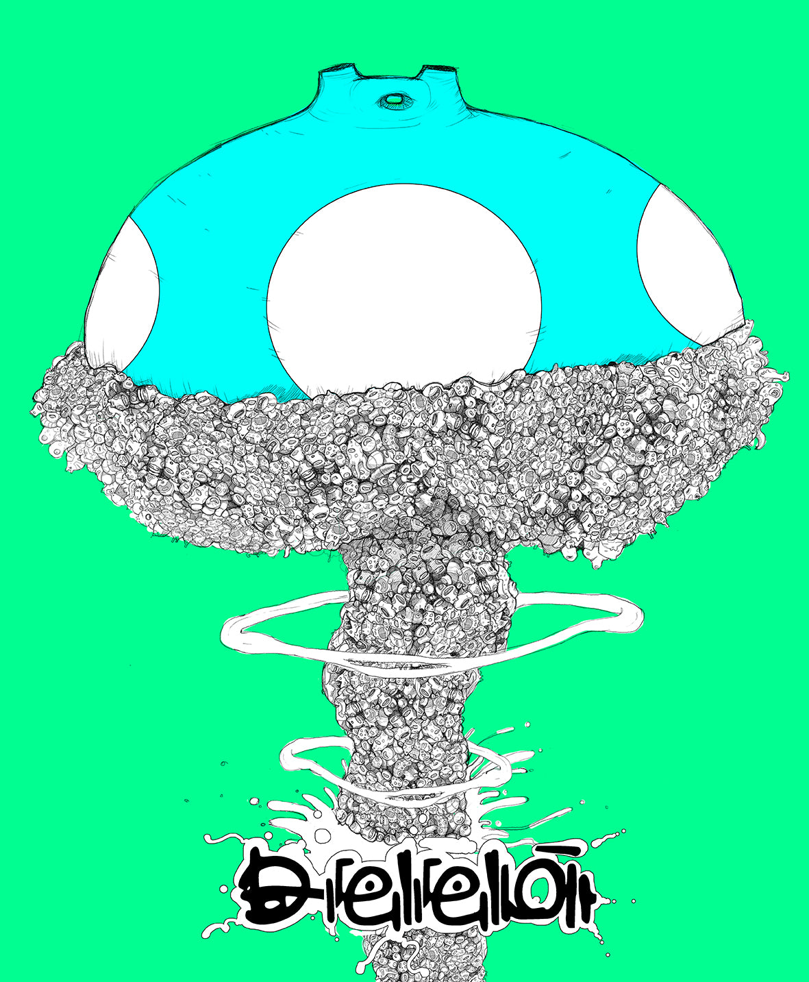 WAKO.Mushroom.Cloud, grabado edición limitada