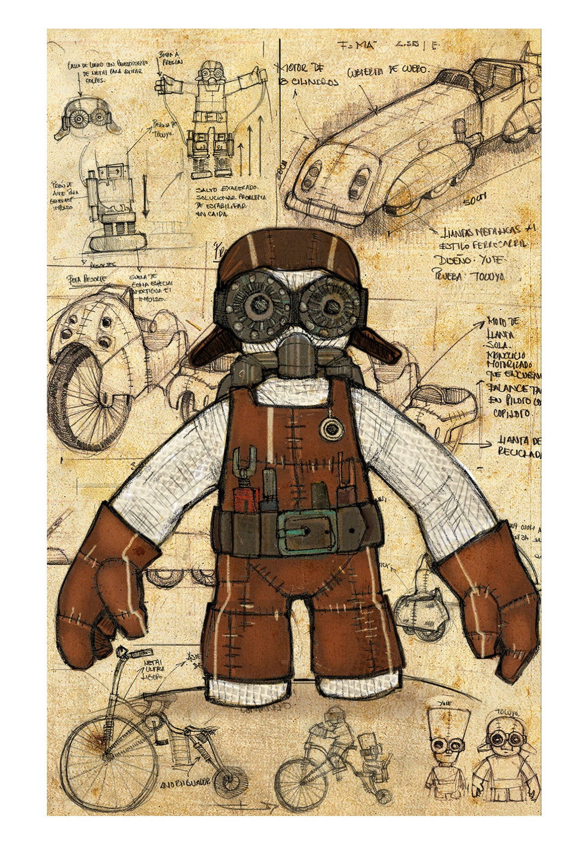 TOCUYO Steampunk, grabado edición limitada