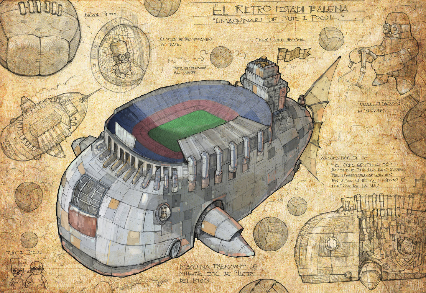 EL RETRO ESTADIO BALLENA, grabado en edición limitada