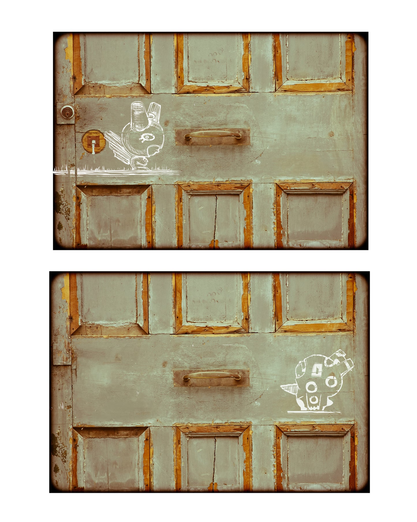 WAKO EN UNA PUERTA 2, grabado en edición limitada