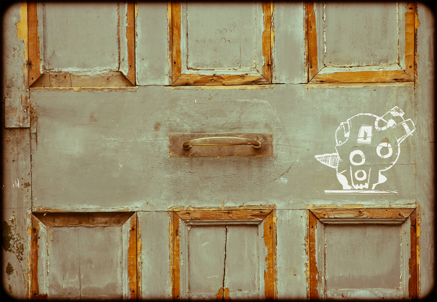 WAKO EN UNA PUERTA 1, grabado en edición limitada
