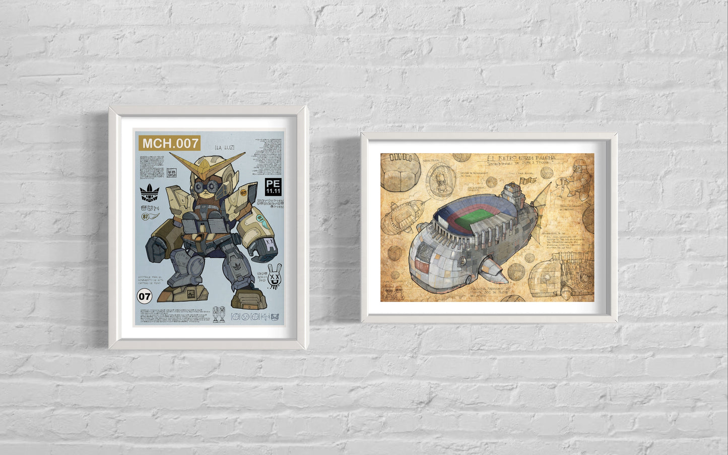 TOCUYO en Retro Mecha Exo-Suit, grabado edición limitada