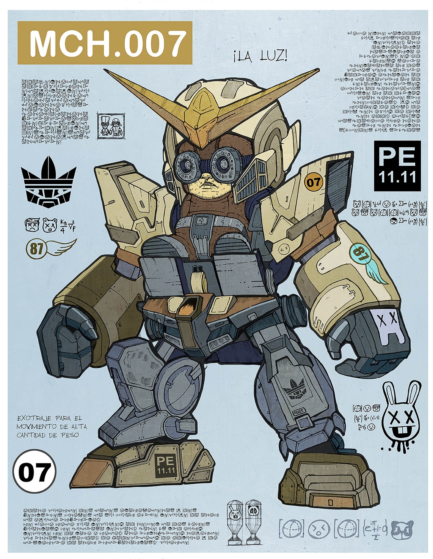 TOCUYO en Retro Mecha Exo-Suit, grabado edición limitada