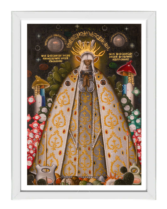 WAKO.SAGRADA.MORENA.BLANCA, grabado edición limitada